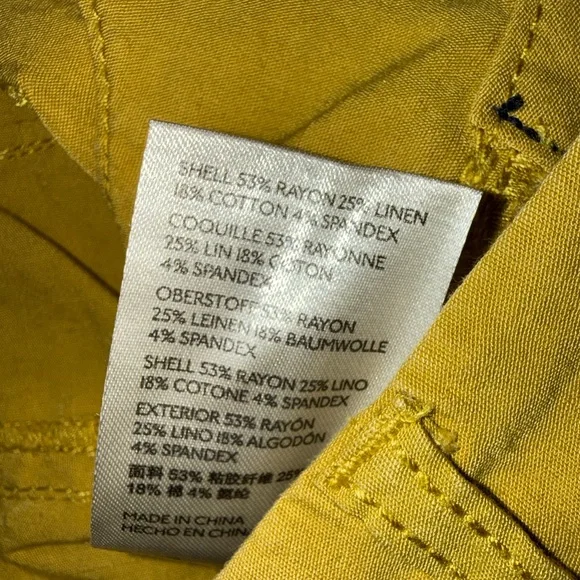 Maeve Anthropologie The Collette Cropped Wide Leg Linen blend pants 29 EUC - Picture 7 of 10